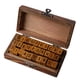 thumbnail image 3 of Sellos de goma para álbum de recortes, letras del , manualidades, fabricación de tarjetas, pintura con caja para , diarios 30 piezas mayúsculas Sunnimix Sello de letras de madera, 3 of 7