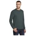 thumbnail image 4 of Port & Company Men's Long Sleeve Core Blend Durable T-Shirt Dark Green 4X-Large, 4 of 4