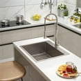 thumbnail image 7 of MENSARJOR Drop in Kitchen Sink, 25 x 22 inch Topmount Kitchen Sink, 16 Gauge Stainless Steel Sink, Handmade for Single Bowl Kitchen Sink, or Outdoor Sink, 7 of 7