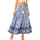 thumbnail image 1 of Falda floral Allegra K Boho con Borlas Cintura elástica Casual Maxi Faldas Azul XL, 1 of 5