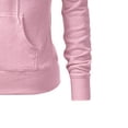 thumbnail image 2 of BODOAO Women's Lightweight Zip Up Hoodie Long Sleeve Thin Casual Hooded Jacket Pullover Print Women Hoodies Top Crop Sleeve Blouse Love Sweatshirt Long Top Women's Cardigan Pink L, 2 of 5