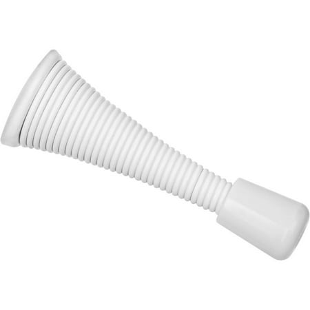White Wall Door Stop - Stanley Hardware 756263 White Heavy Duty Flexible Door Stop, 2 Count