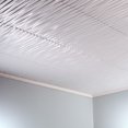 thumbnail image 2 of FASÄDE Dunes Vertical Decorative Vinyl 2ft x 2ft Glue Up Ceiling Panel in Matte White (5 Pack), 2 of 5