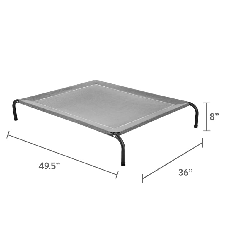 Vibrant Life Large Canine Cot, Gray, 49.5" x 36" photo 6