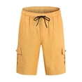 thumbnail image 3 of Kcolen Mens Shorts Casual Stretch Waist Men's Summer Casual Slim Fit Shorts with Lace Up Design Solid Color Lightweight Comfortable Pants for Youth and Young Adults, 3 of 9