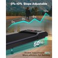thumbnail image 2 of COZYINN 10% Incline Walking Pad - 2.5HP 4MPH/7.6MPH 265/340+lb Capacity Treadmills for Home, Portable Foldable Adjustable Incline Treadmill with Wide Running Area, Mute Control, Wo, 2 of 6