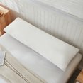 thumbnail image 4 of Move Over White Taupe Reversible Body Pillow Cover Soft Washed Microfiber Long Body Pillowcase 20*54 inch, 1 Pack, 4 of 8