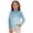j105-Blue, variant on LIIPEE T Shirts For Girls Long Sleeve Crew Neck Fashion Stripes Graphic Tees Kids Cute Everyday Versatile Casual T Shirt,11-12 Years