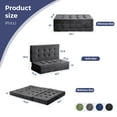 thumbnail image 2 of BYBYME 6 Inch Tri-Fold Mattress,Chenille Folding Mattress Made of Whole Block of Foam,Memory Foam Mattress Topper,Great for Sleeping,Camping,DGrey,Full, 2 of 9