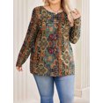 thumbnail image 5 of Weardear Plus Size Tops for Women Pleated Puff Long Sleeve Shirts Fall Tunic Top, 5 of 6