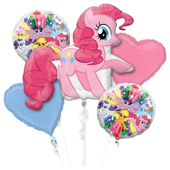 Little Pony Pinkie Pie Character Authentic Licensed Theme Foil Balloon Bouquet