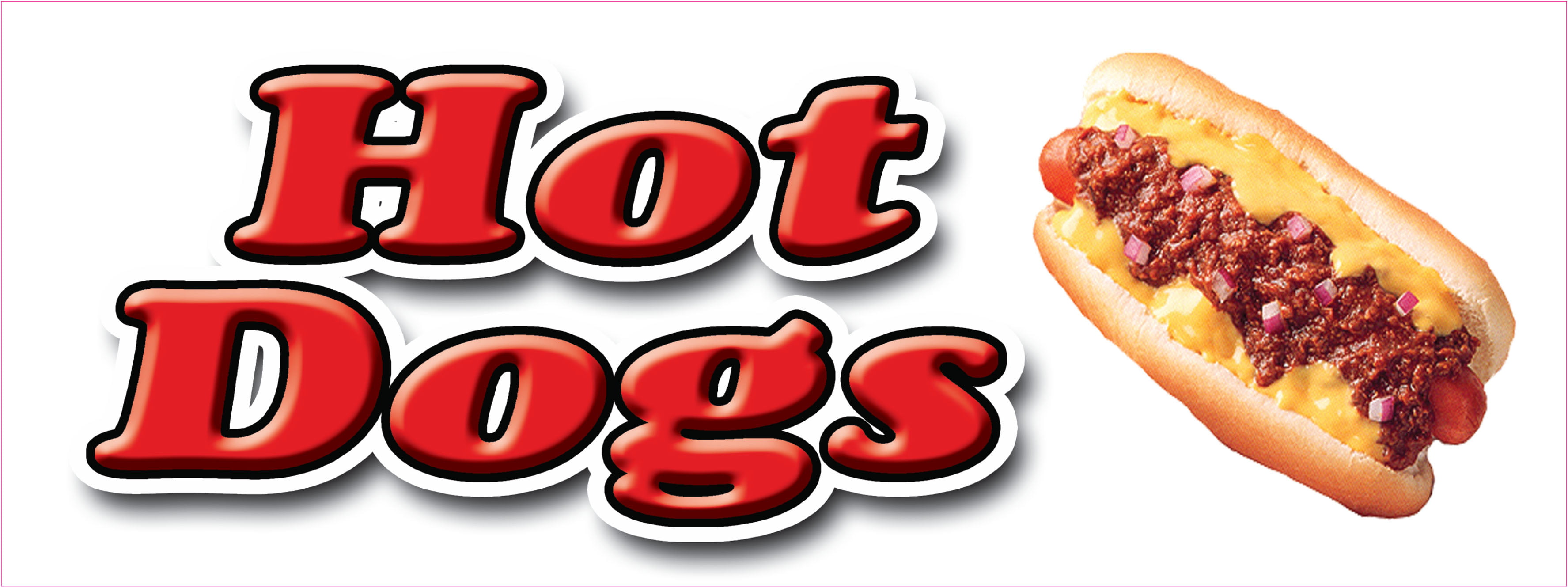 Hot Dogs Decal 8" Hotdogs Restaurant Cart Concession Trailer Food Truck Sticker 