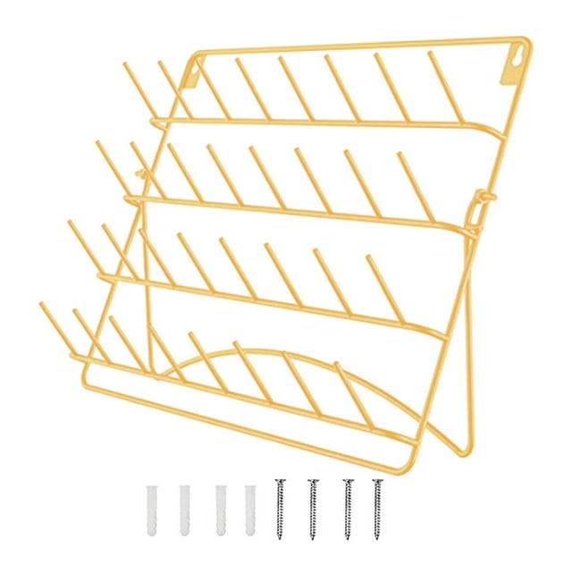 Soporte para hilos de conos, estante para hilos de coser, 32 carretes, organizador de exhibición de hierro, soporte de hilo para montaje en pared para