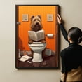 thumbnail image 4 of Briard Dog Bathroom Wall Decor, Funny Bathroom Wall Art Prints, Farmhouse Bathroom Canvas Wall Art, Bathroom Decorations, Kids Bathroom Pictures for Wall, 4 of 4