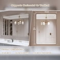 thumbnail image 2 of VIPLOOK Framed Wall Mounted Bathroom Vanity Mirror 48" * 32" - Brushed Nickel, 2 of 5