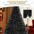 thumbnail image 6 of Uforic 6ft Artificial Christmas Tree with 818 Branch Tips & Foldable Base, Black, 6 of 8