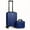 Deep Blue, variant on [Hardshell Luggage Set] 2pcs Hardshell Luggage Set, 20-inch Carry-On + 14-inch Makeup Case - With Hooks, TSA Lock, Spinner Wheels - For Business Trips And Vacations, Rose Golden/Silvery/Deep Blue