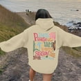 thumbnail image 2 of Womens Oversized Hoodies Letter Print Long Sleeve Hooded Sweatshirts Winter Fall Pullover Tops Fashion Y2k Outfits Clothes, 2 of 7