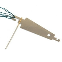 TEHAUX  30 PCS Threader Needle Threaders for Hand Sewing Accessories Curved Beige