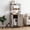 Gray, variant on 70" Large Hidden Cat Litter Box Furniture, Cat Robot Enclosure Cabinet with Shelves, Built-in Power Outlet, Fits Auto Litter Boxes, Modern Self‑Cleaning Litterboxes Furniture White