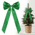 thumbnail image 2 of 3x7 Inch Satin Ribbon Christmas Tree Bow Ornament,Xmas Accessory for Garland Front Door Wreath Fireplace,Rustic Holiday Party Decor for Indoor Outdoor Home Mantle Window Wall Table Entryway Decor, 2 of 6