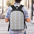 thumbnail image 5 of Uemuo Cute Sloth Printed Durable 17-inch Student Backpack - Lightweight, Waterproof, Adjustable Straps, Ideal for School, Work, Travel, 5 of 5