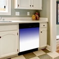 thumbnail image 3 of Aesthetic Dark Blue and White Gradient Dishwasher Magnet Cover Decorative Sticker for Home Cabinet Kitchen 23" x26", 3 of 5