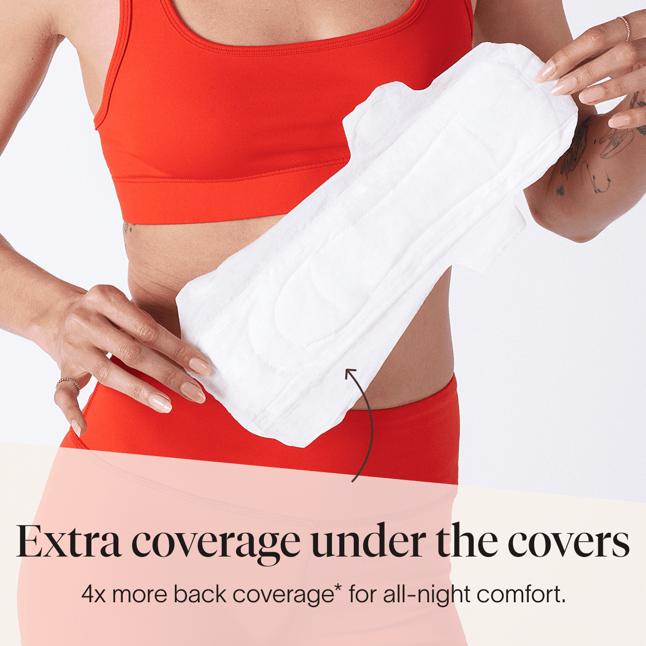 Cora Organic Ultra Thin Extra Heavy Overnight Period Pads, 20 Count