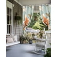 thumbnail image 4 of nqOlkjepod Outdoor Curtains for Patio Waterproof, Lily Flower Outdoor Privacy Panels Grommet, Watercolor Country Blooms Spring Botanical Art Blackout Outside Curtains for Porch 54"x84", 2 Panels, 4 of 8