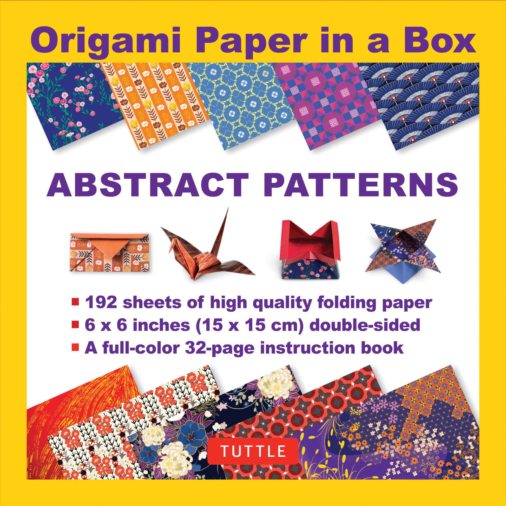 Origami Paper in a Box Abstract Patterns 192 Sheets of 6x6 Inch