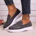 thumbnail image 2 of YLYL Women Penny Loafers Suede Leather Slip on Comfortable Casual Driving Office Work Dress Shoes, 2 of 9
