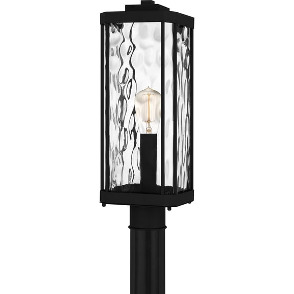 Balchier 1-Light Matte Black Outdoor Post Lantern|Black