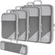 thumbnail image 3 of Organizador De Equipaje Cubos De Empaque Set of 5, Bolsas De Compresión Para Viaje, Accesorios De Viaje, Resistente, Impermeable, Compacto, Para Equipaje De Viaje, 5 Piezas, Tamaño, 3 of 8
