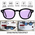 thumbnail image 4 of Gafas De Sol Con Protección Uv400, Morado, 4 of 5