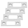 thumbnail image 3 of 4pcs Deadbolt Strike Plates Door Backplates Stainless Steel Plates Door Covers, 3 of 5