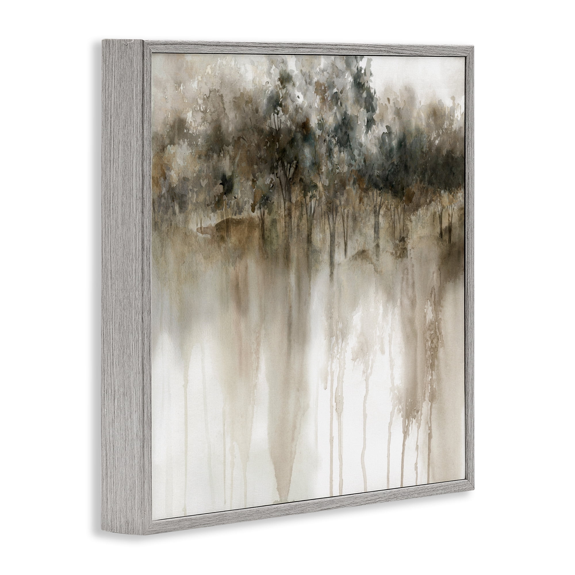 Stupell Industries Forest Edge Illusion Gray Framed Giclee Art, design by Carol Robinson