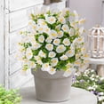 thumbnail image 1 of Artificial Morning Glory Stake, 20 Inch Anti Trap Disc Flower for Outdoor, Realistic Simulation Plant for Courtyard Scenery, Weather Resistant Ground Planting for Garden and Patio, 1 of 6