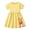 Yellow, variant on Girl Lace Dress Summer Dresses Short Sleeve Tiered Swing Midi Casual Girls Dresses for Age 2 7 Years Kids Dress for Party School Daily Holiday