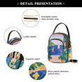 thumbnail image 4 of FORMRS Crossbody Bag for Women Quilted Travel Shoulder Cell Phone Purse with Chain Strap Handbag, Green Seaside, 4 of 7