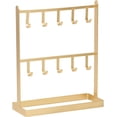 thumbnail image 1 of Veeki Display Stand Display Stand Two-layers Jewelry Storage Wrought Iron Earring Hanging Holder for Dresser Storage Stand Storage Rack-0518, 1 of 5