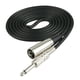 thumbnail image 2 of Cable de micrófono estéreo de 3 pines a conector jack mono macho de 1/4'' y 6,35 mm, color negro 2m, 2 of 9