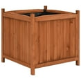 thumbnail image 3 of vidaXL Raised Bed Set of 2 Brown Firwood with water-based paint Large, 3 of 5