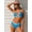 Blue, variant on Women's Triangle Bikini Set Adjustable Spaghetti Straps Two-Piece Swimsuit
