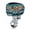 Aztec Sea Turtle Hibiscus, variant on chaqlin Brown Palm Leaves Half Outboard Motor Cover with Mesh Vent 10-25 HP Yacht Engine Hood Covers Waterproof Nonslip Tropical Print Boat Motor Protectors All Weather Universal Fit