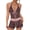 Coffee, variant on Y2k Tankini Swimsuits for Women, Y2k Vintage Two Piece Swimsuit with Shorts, Halter Bathing Suit, Tie Front Swim Set Whimsy Polka Dot Beach Swimsuit Vacation Outfit