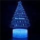 thumbnail image 2 of Lámpara de regalo con luz nocturna alimentada por USB con decoraciones acrílicas 3D, lindos diseños de noria con forma de ciervo y árbol de Navidad, ideal para Navidad y cumpleaños, luces de, 2 of 4