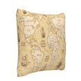 thumbnail image 2 of Bingfone World Map Linen Throw Pillow Covers Cushion Case Pocket Button Vintage Farmhouse Pillowcase for Sofa Couch Bed 18"x18", 2 of 9
