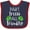 Navy and Red, variant on Inktastic Part Irish All Trouble St. Patrick's Day with Green Clovers Boys or Girls Baby Bib