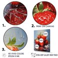 thumbnail image 3 of Designart "Strawberry Fruit With Scarlet Segments I" Fruits Canvas Art Print, 3 of 7