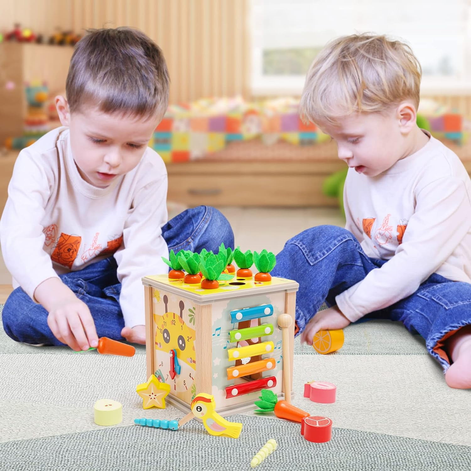 Shape Sorter Toys for  Baby 12-24 Months, Montessori Toys for Toddlers 1 2 Years Old Boys Girls Christmas Gifts